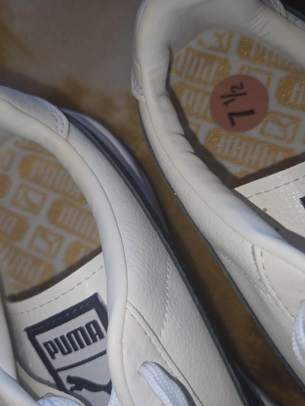 Puma Men's GV Special White w/ Blue Sneakers 7.5
